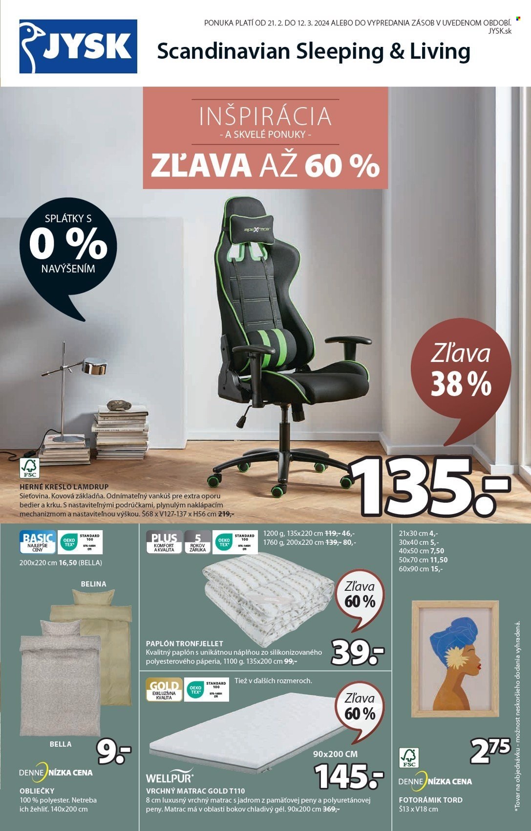 Leták JYSK - 21.2.2024 - 12.3.2024. Strana 2