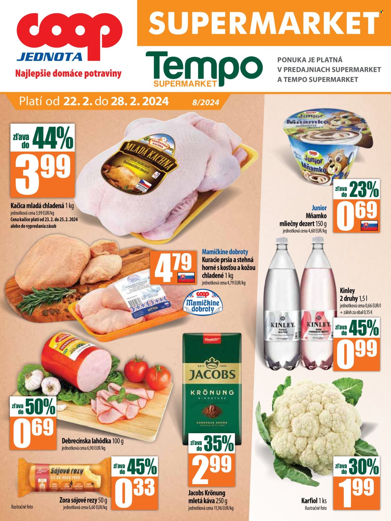 Leták COOP Jednota - 22.2.2024 - 28.2.2024. Strana 1