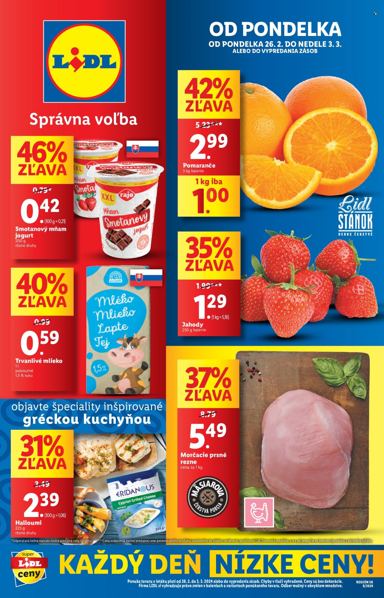 Leták Lidl - 26.2.2024 - 3.3.2024. Strana 1