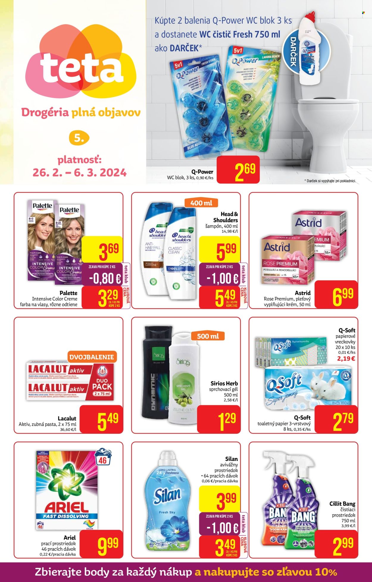 Leták Teta drogerie - 26.2.2024 - 6.3.2024. Strana 1