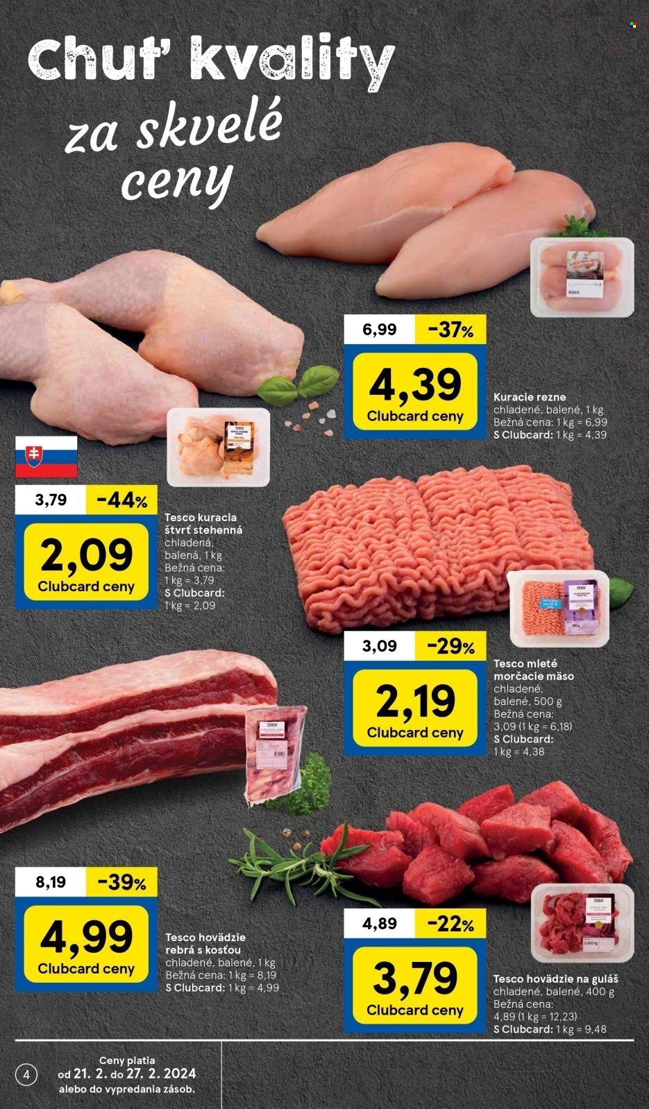 Leták TESCO supermarket - 21.2.2024 - 27.2.2024. Strana 4