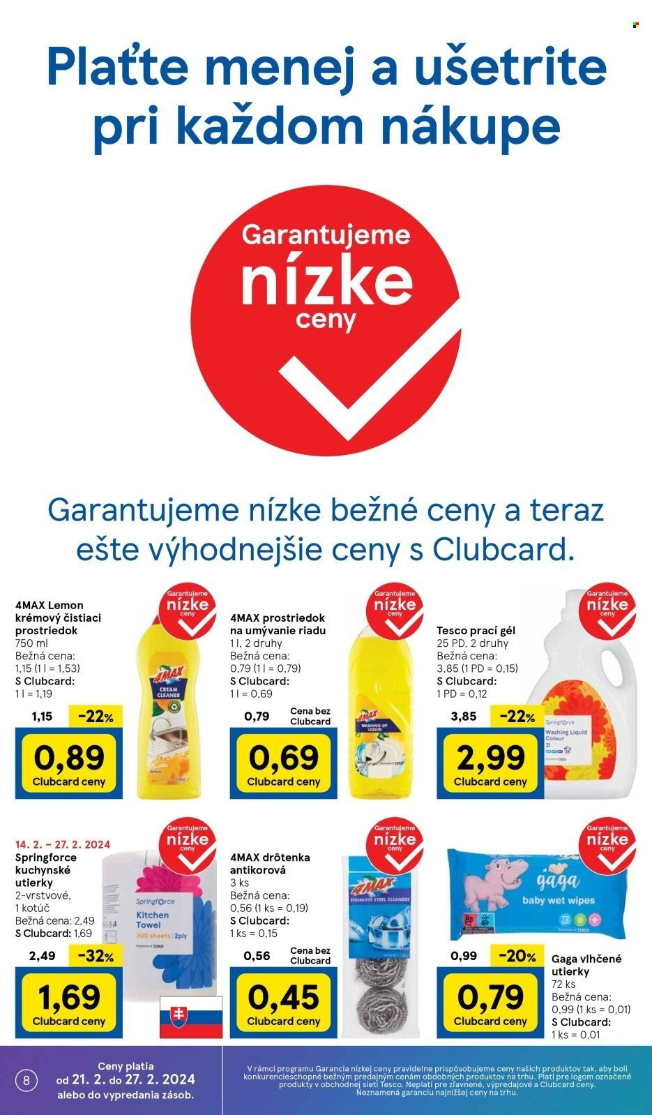 Leták TESCO supermarket - 21.2.2024 - 27.2.2024. Strana 8