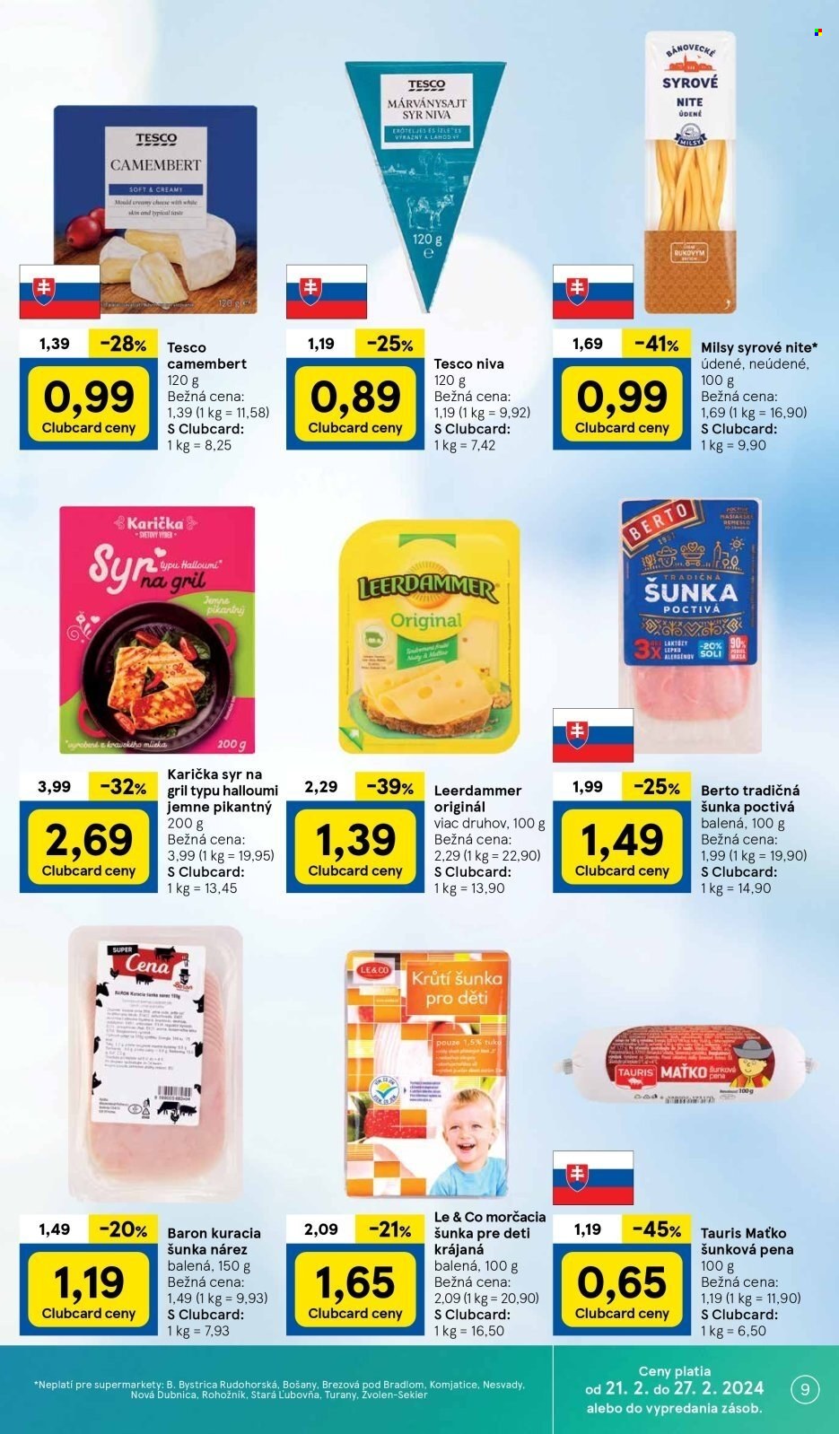 Leták TESCO supermarket - 21.2.2024 - 27.2.2024. Strana 9