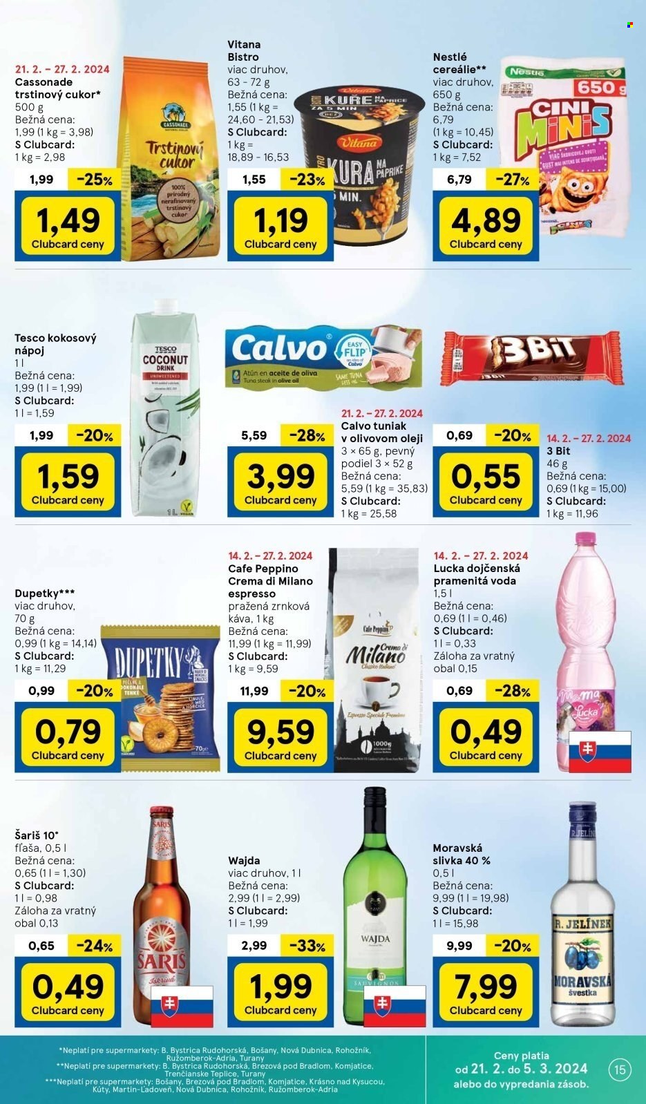 Leták TESCO supermarket - 21.2.2024 - 27.2.2024. Strana 15