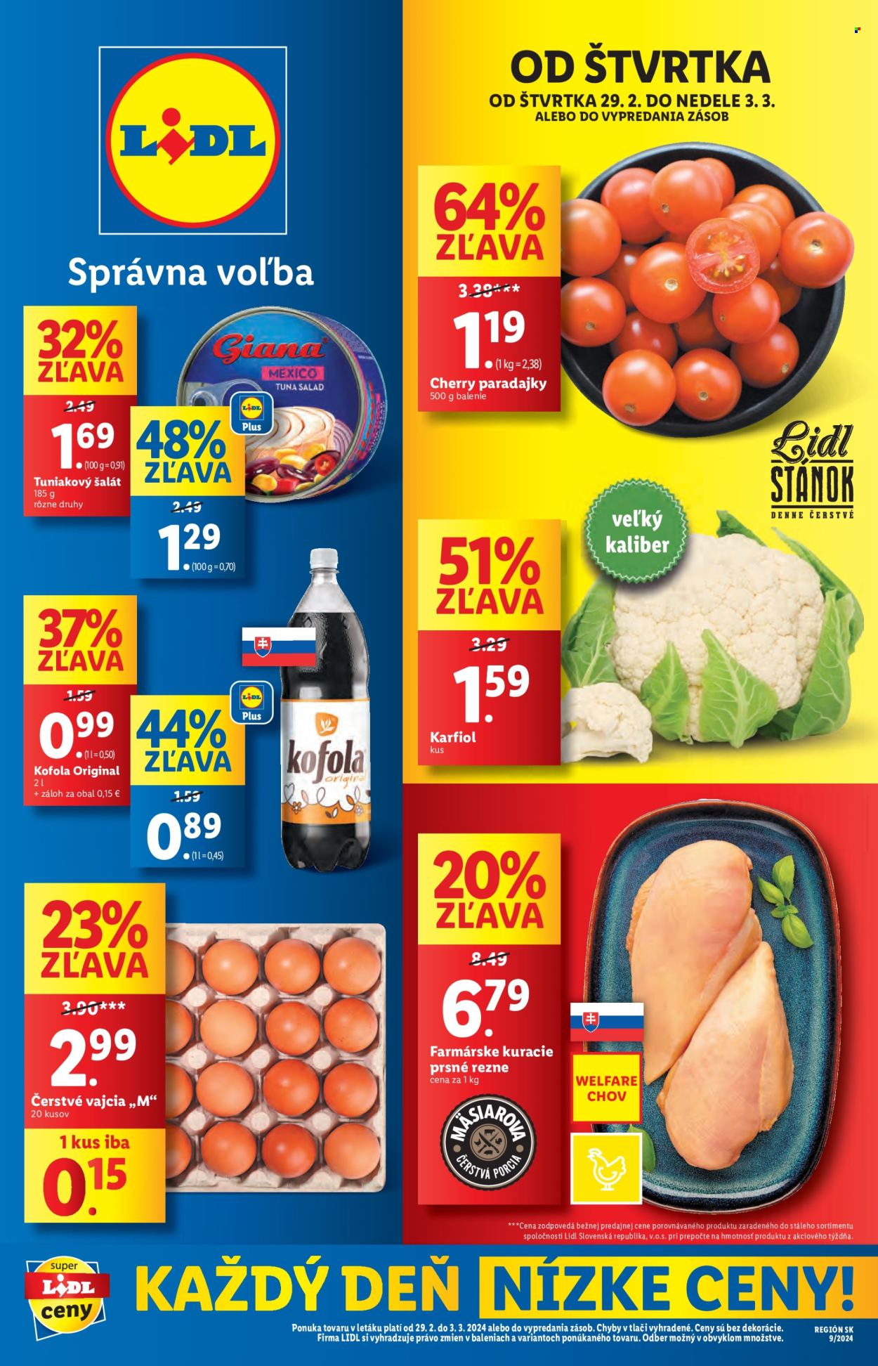 Leták Lidl - 29.2.2024 - 3.3.2024. Strana 1