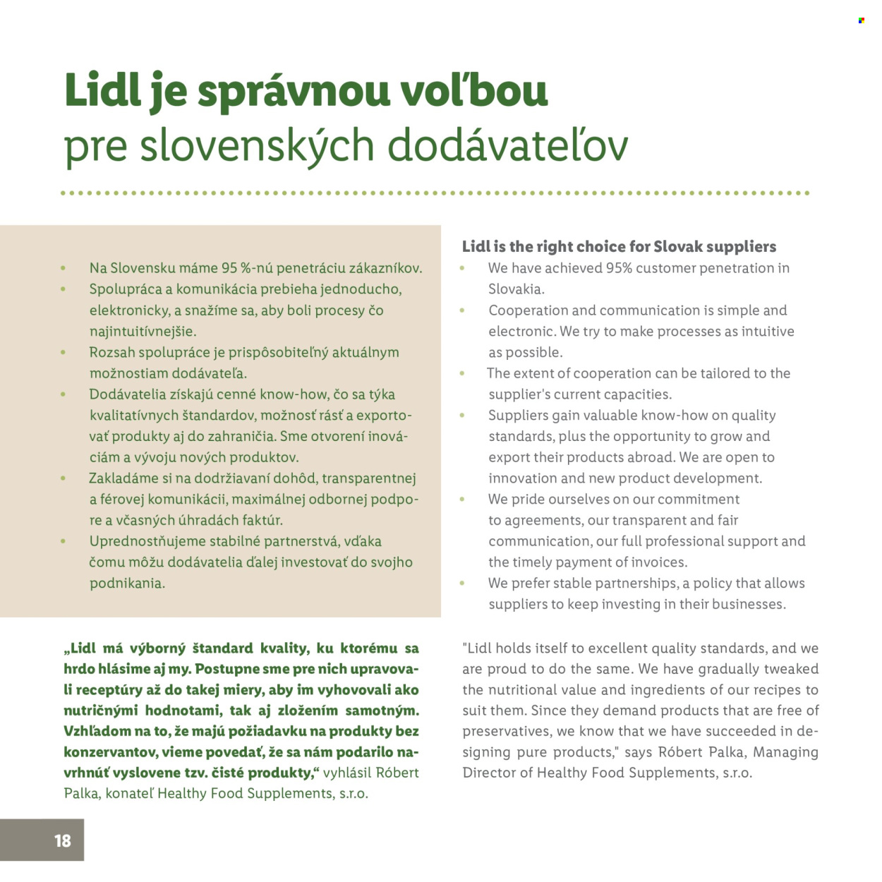 Leták Lidl. Strana 18