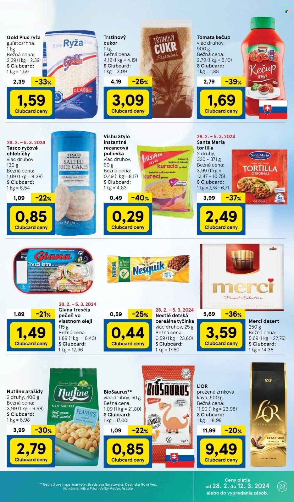 Leták TESCO - 28.2.2024 - 5.3.2024. Strana 23