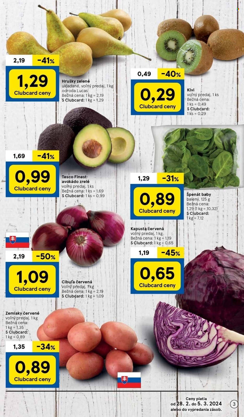 Leták TESCO supermarket - 28.2.2024 - 5.3.2024. Strana 3