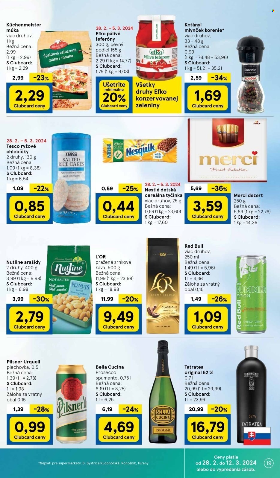 Leták TESCO supermarket - 28.2.2024 - 5.3.2024. Strana 19