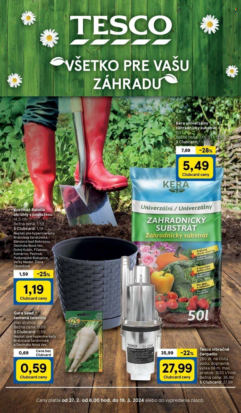 Leták TESCO - 27.2.2024 - 19.3.2024. Strana 1