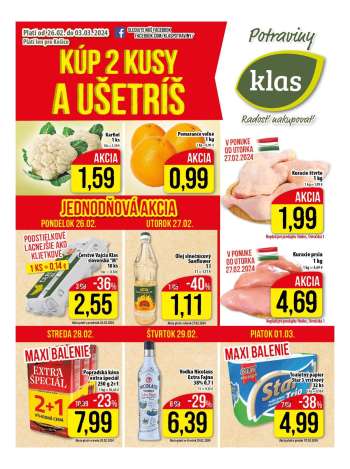 Leták Klas - 26.2.2024 - 3.3.2024.