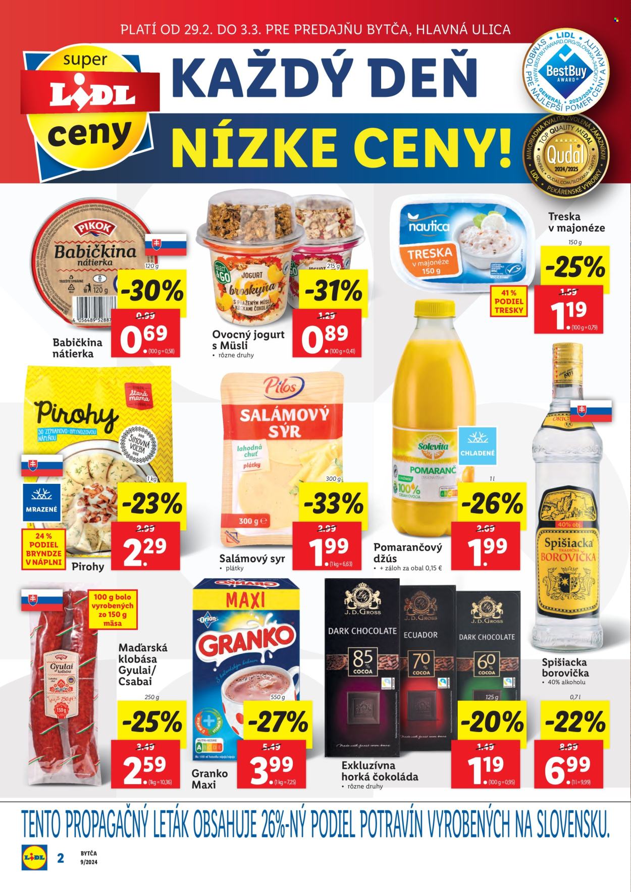 Leták Lidl - 29.2.2024 - 3.3.2024. Strana 2