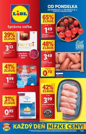 Leták Lidl - 4.3.2024 - 10.3.2024.