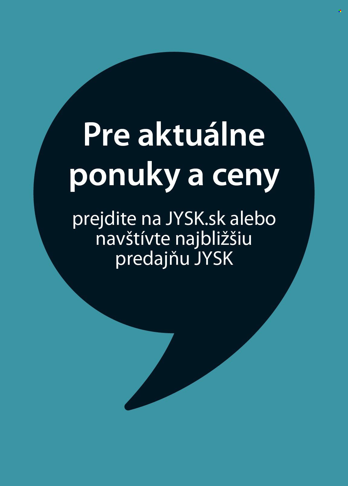 Leták JYSK. Strana 1