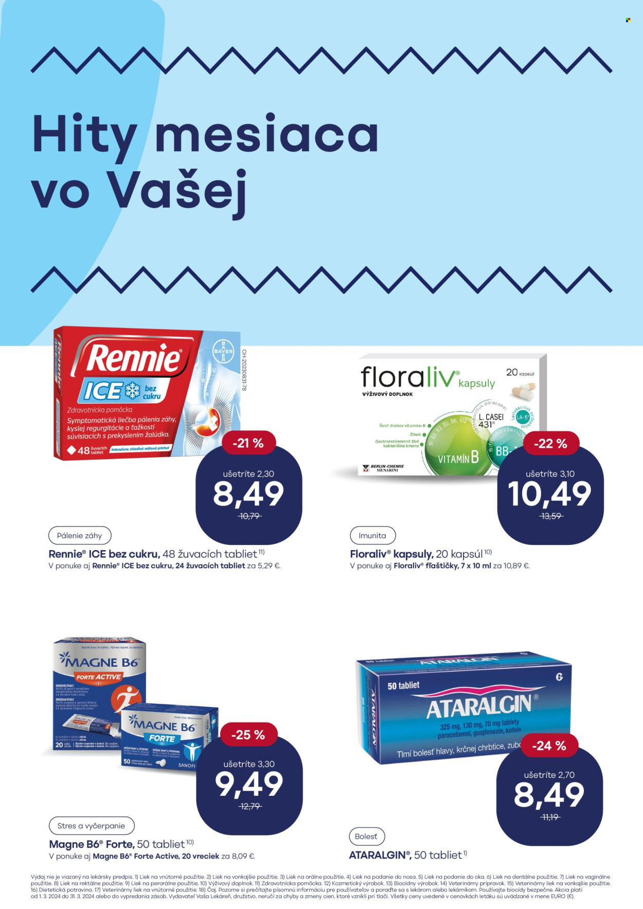 Leták Vaša lekáreň - 1.3.2024 - 31.3.2024. Strana 3