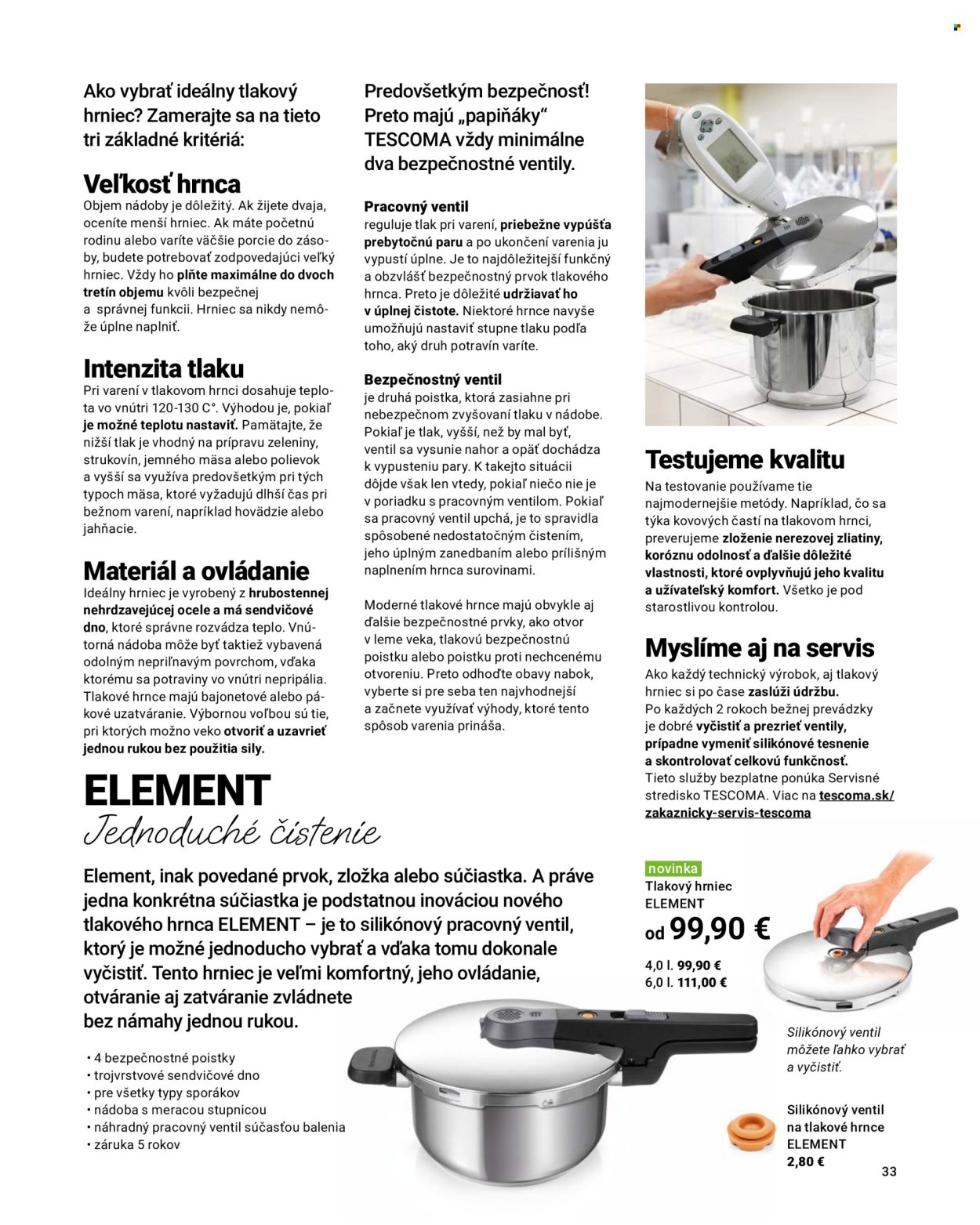 Leták Tescoma. Strana 33