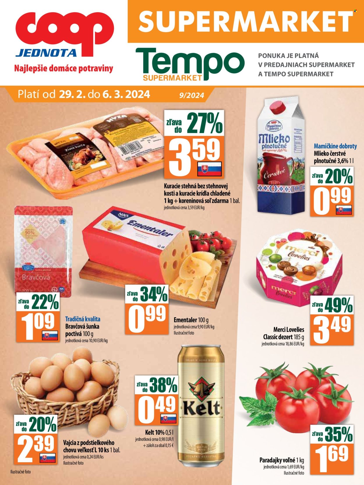 Leták COOP Jednota - 29.2.2024 - 6.3.2024. Strana 1