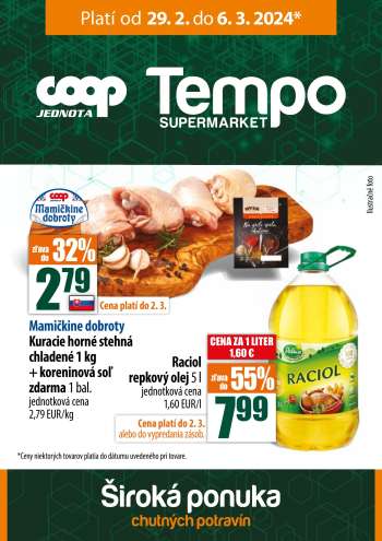 Leták COOP Jednota - 29.2.2024 - 6.3.2024.