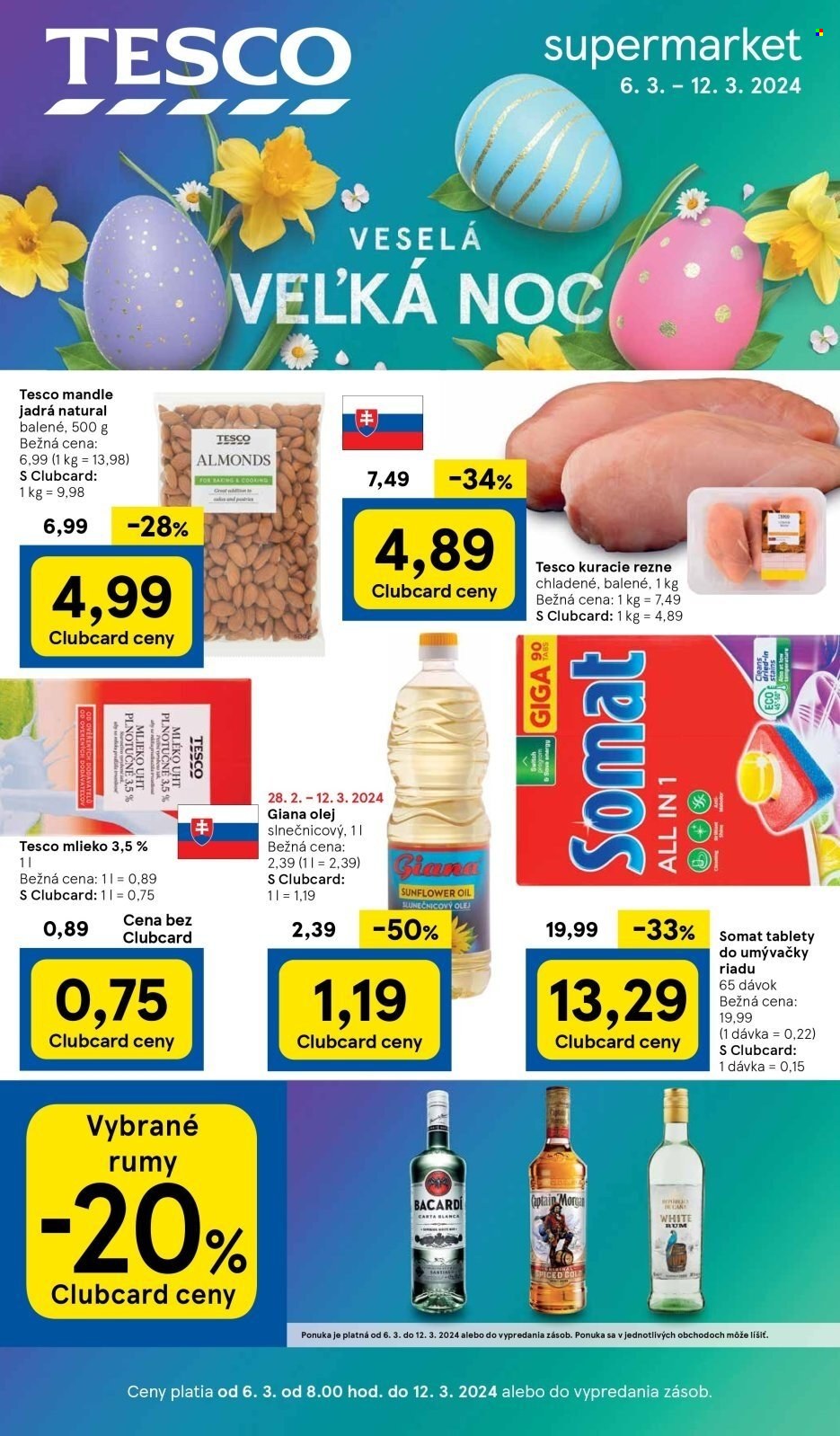 Leták TESCO supermarket - 6.3.2024 - 12.3.2024. Strana 1