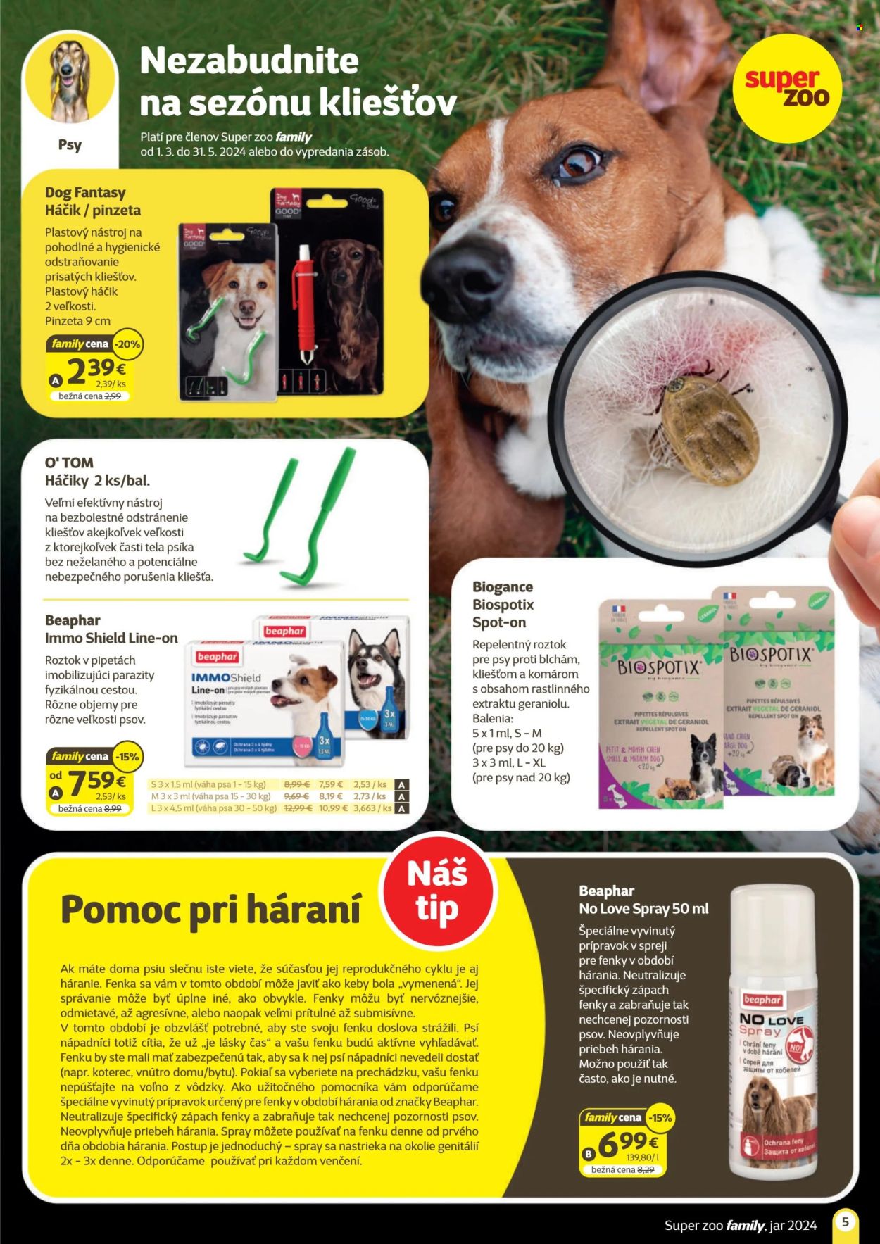 Leták SUPER ZOO. Strana 5