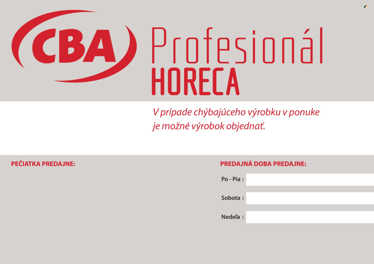 Leták CBA Komfos - 1.3.2024 - 31.3.2024. Strana 6