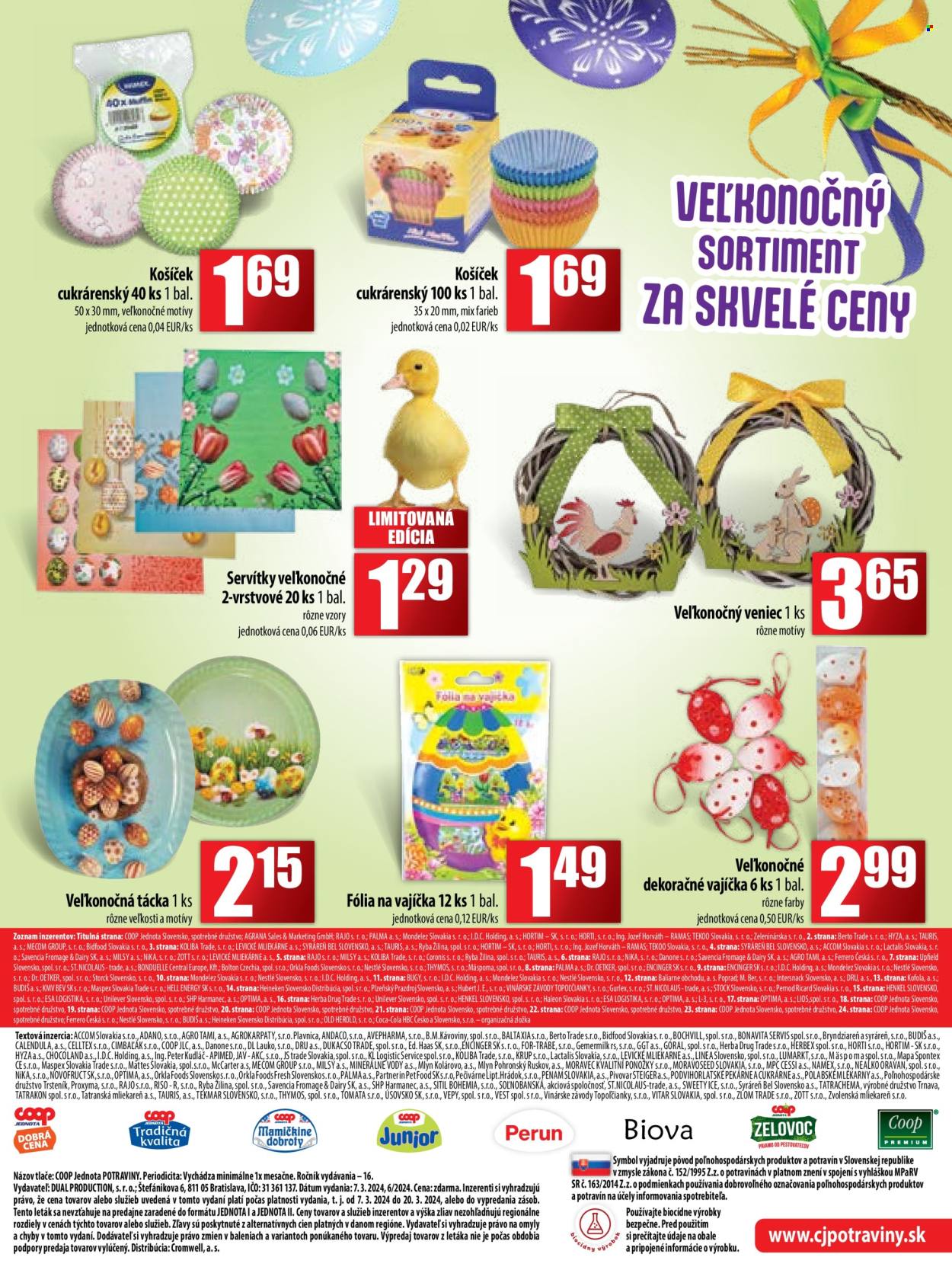 Leták COOP Jednota - 7.3.2024 - 20.3.2024. Strana 17