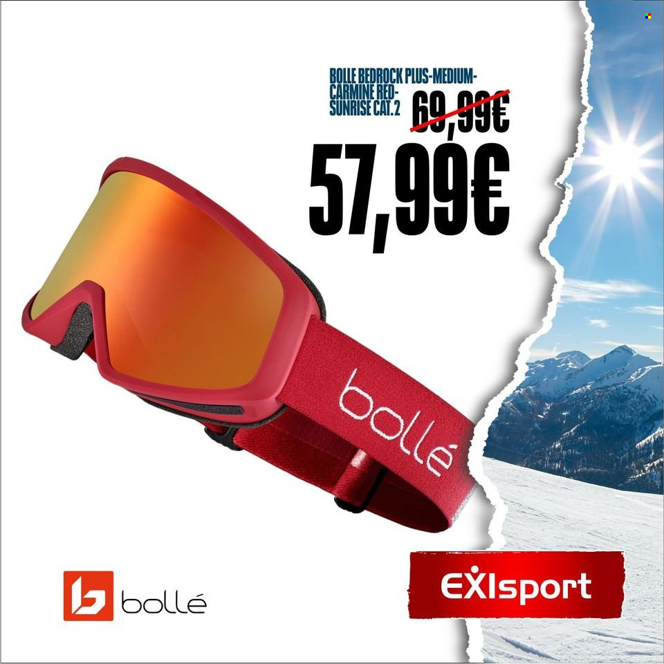 Leták Exisport. Strana 1