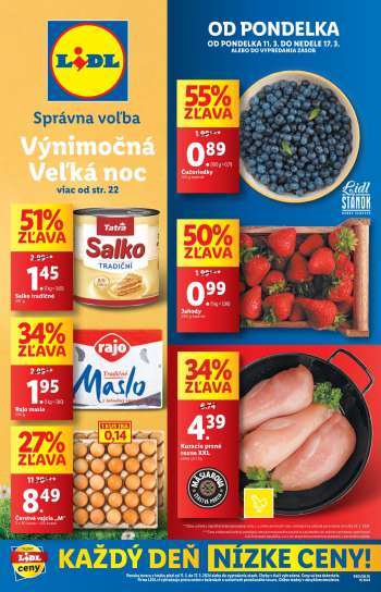Leták Lidl - 11.3.2024 - 17.3.2024.