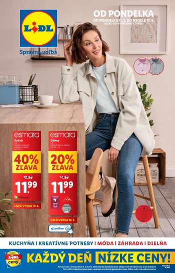 Leták Lidl - 11.3.2024 - 17.3.2024.