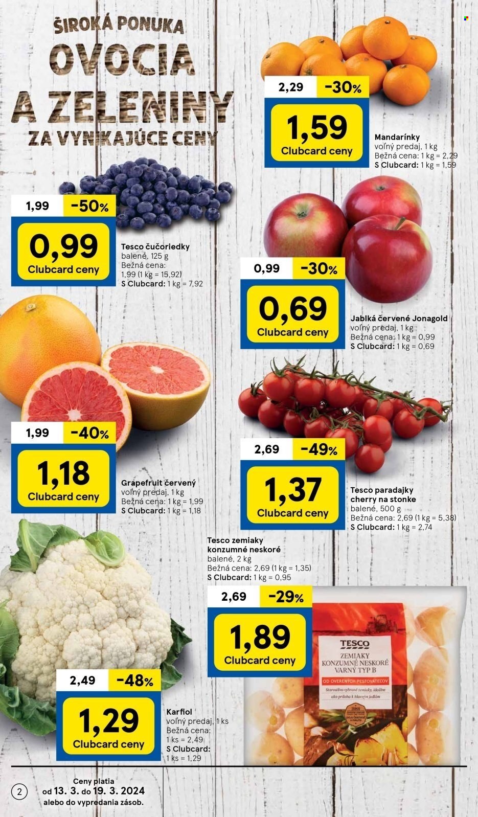 Leták TESCO - 13.3.2024 - 19.3.2024. Strana 2