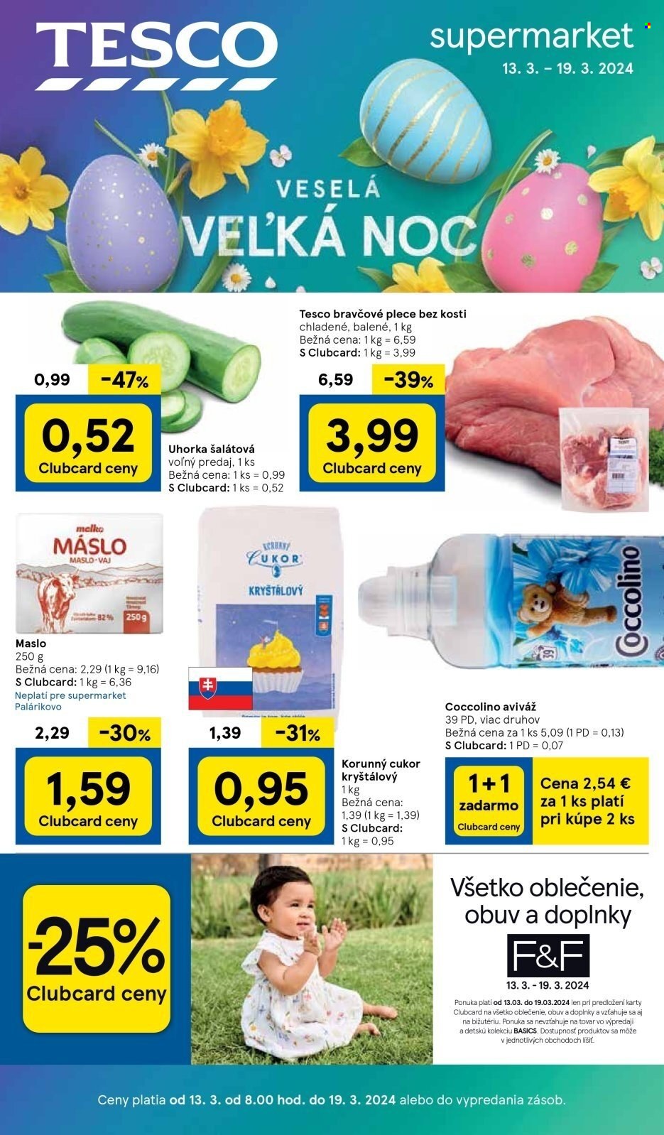 Leták TESCO supermarket - 13.3.2024 - 19.3.2024. Strana 1
