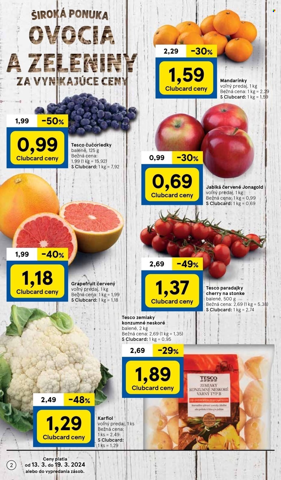 Leták TESCO supermarket - 13.3.2024 - 19.3.2024. Strana 2