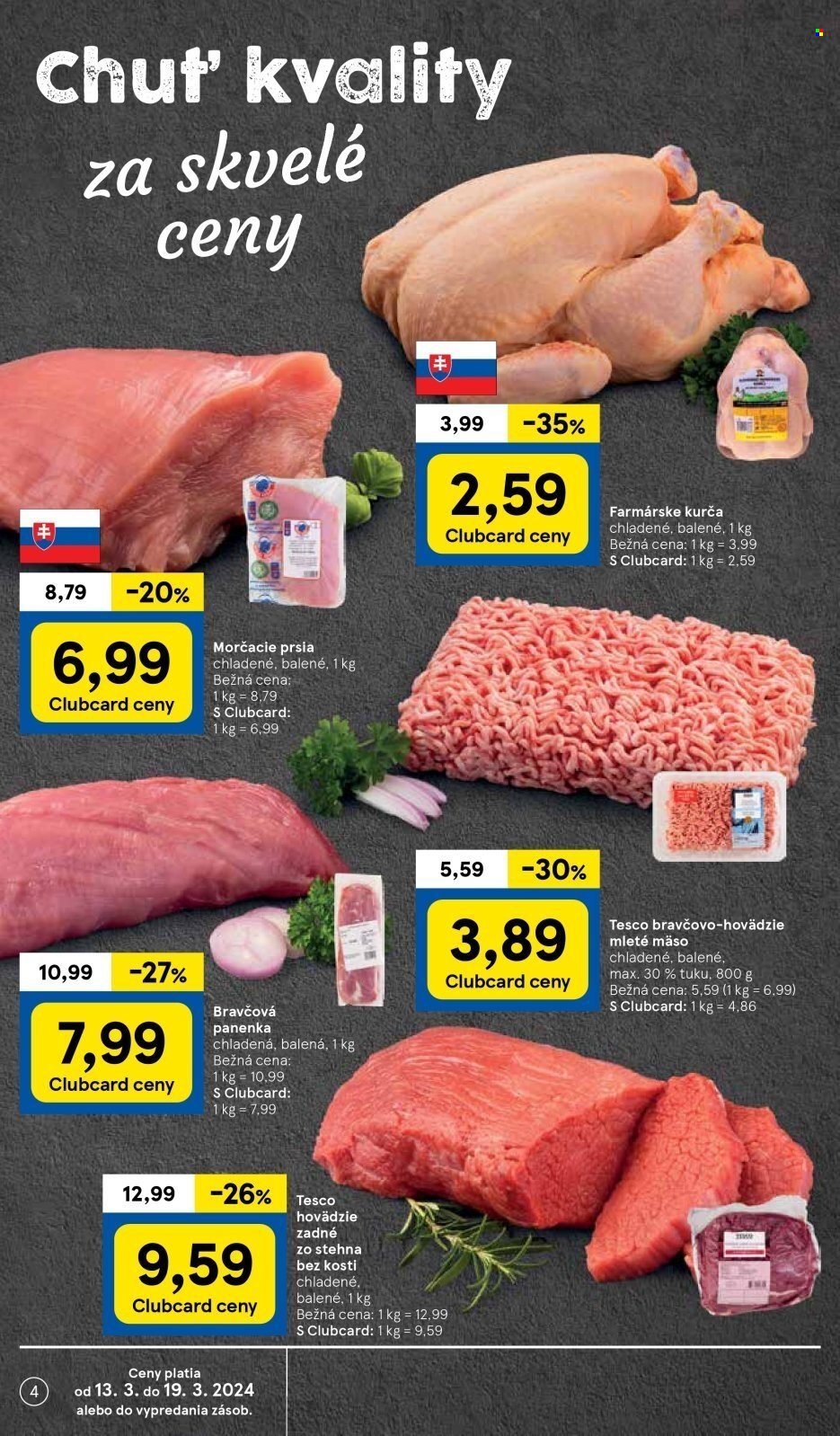 Leták TESCO supermarket - 13.3.2024 - 19.3.2024. Strana 4