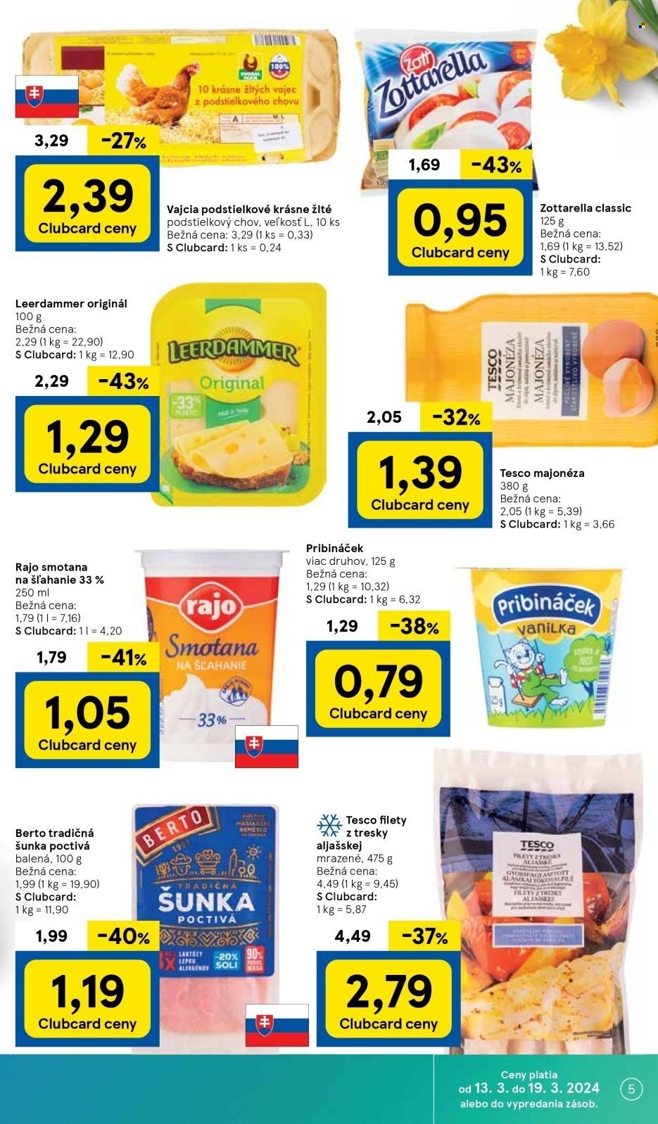 Leták TESCO supermarket - 13.3.2024 - 19.3.2024. Strana 5