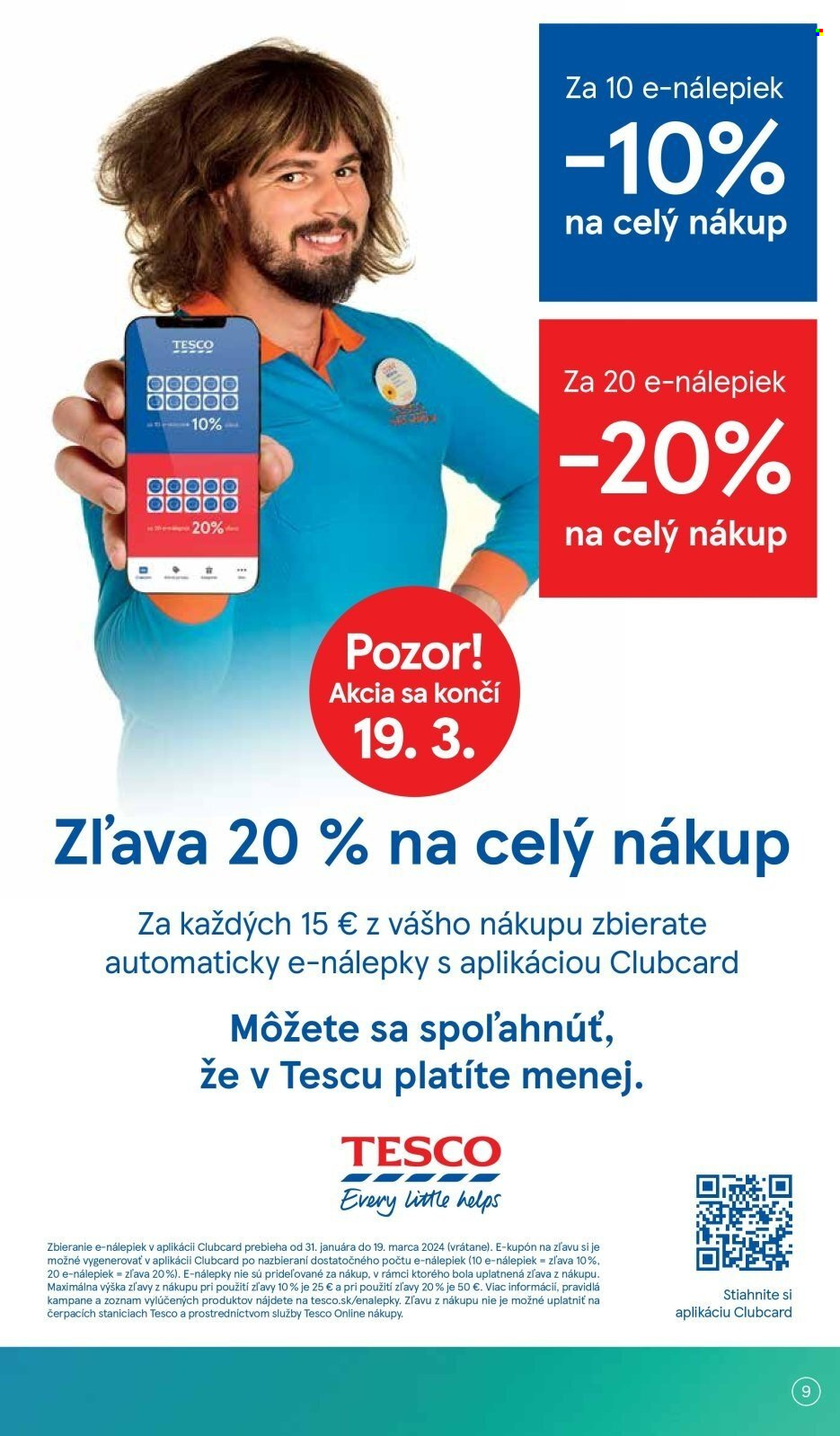 Leták TESCO supermarket - 13.3.2024 - 19.3.2024. Strana 9