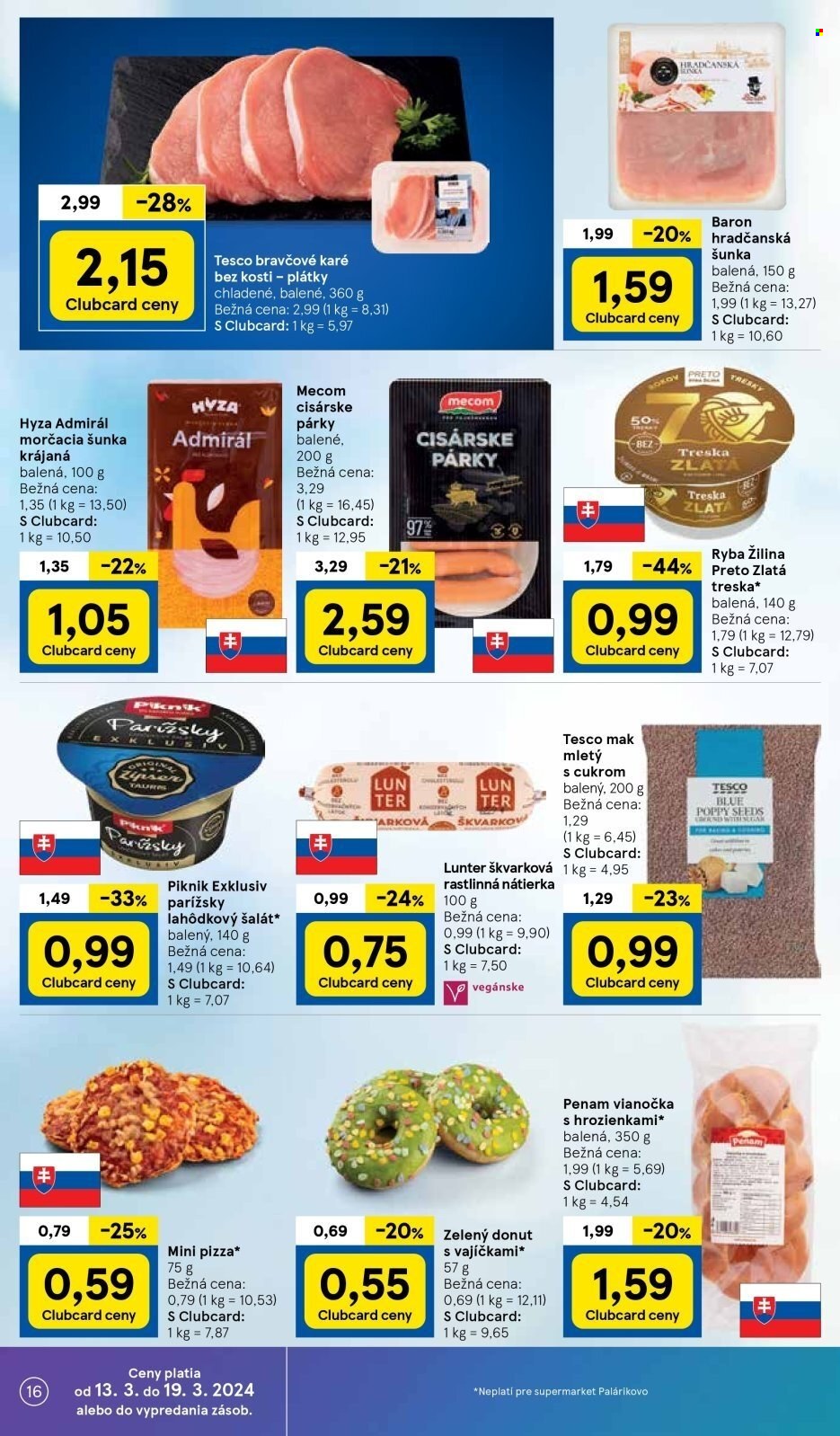 Leták TESCO supermarket - 13.3.2024 - 19.3.2024. Strana 16