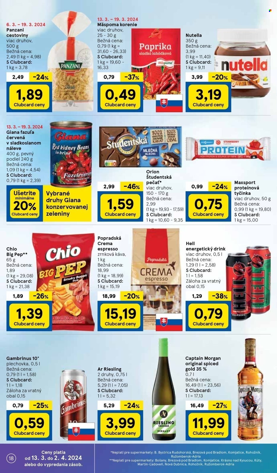 Leták TESCO supermarket - 13.3.2024 - 19.3.2024. Strana 18
