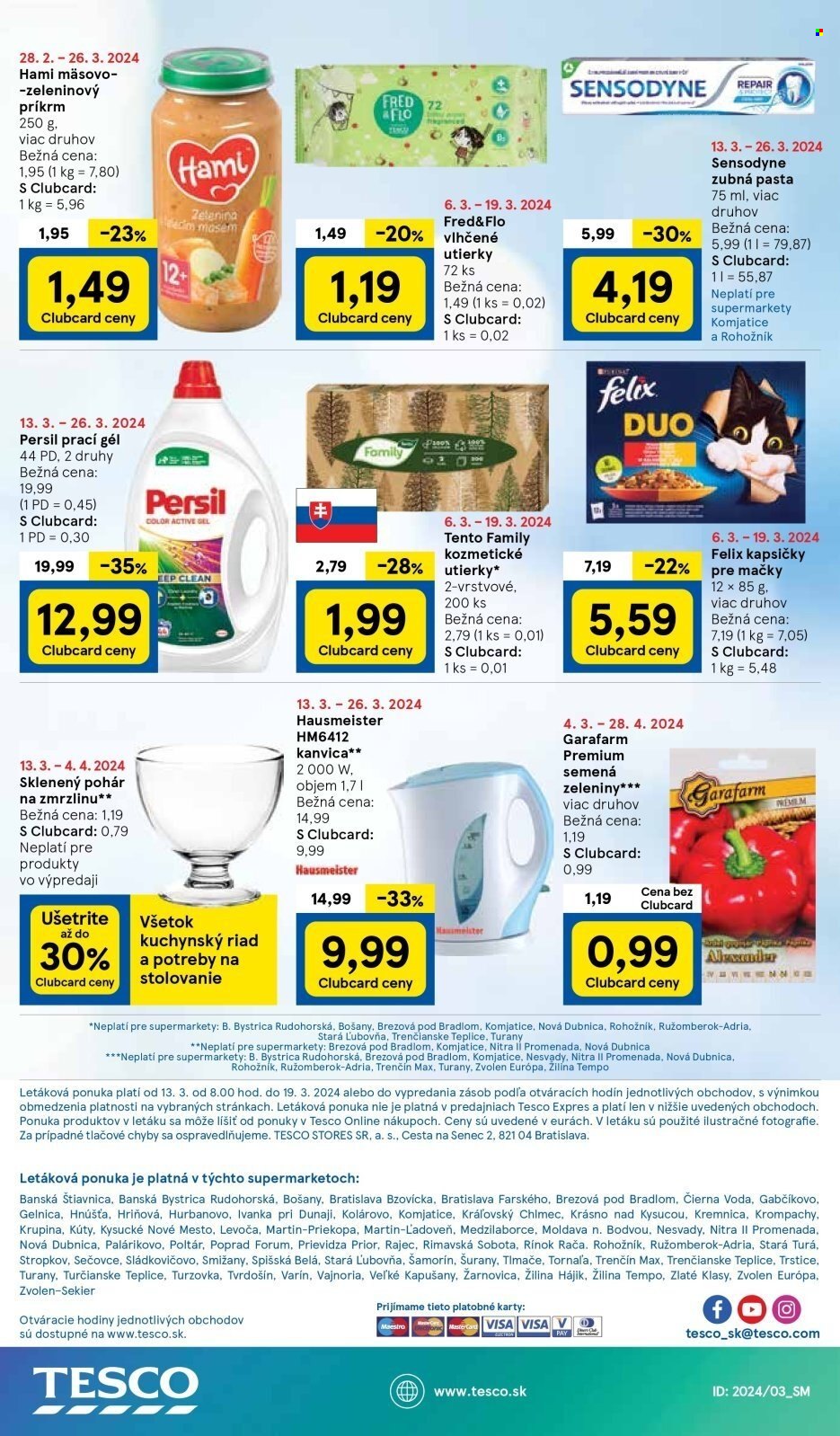 Leták TESCO supermarket - 13.3.2024 - 19.3.2024. Strana 19