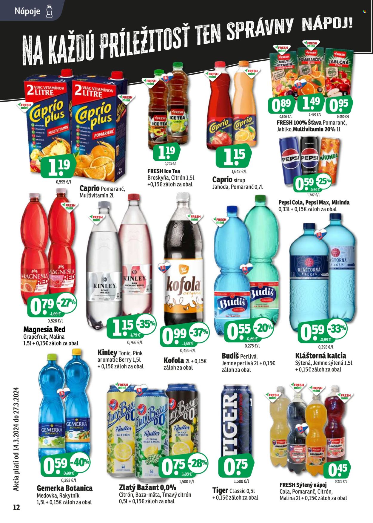 Leták FRESH - 14.3.2024 - 27.3.2024. Strana 12