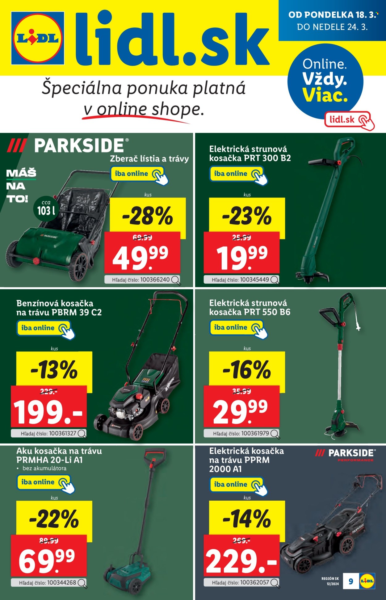 Leták Lidl - 18.3.2024 - 24.3.2024. Strana 9