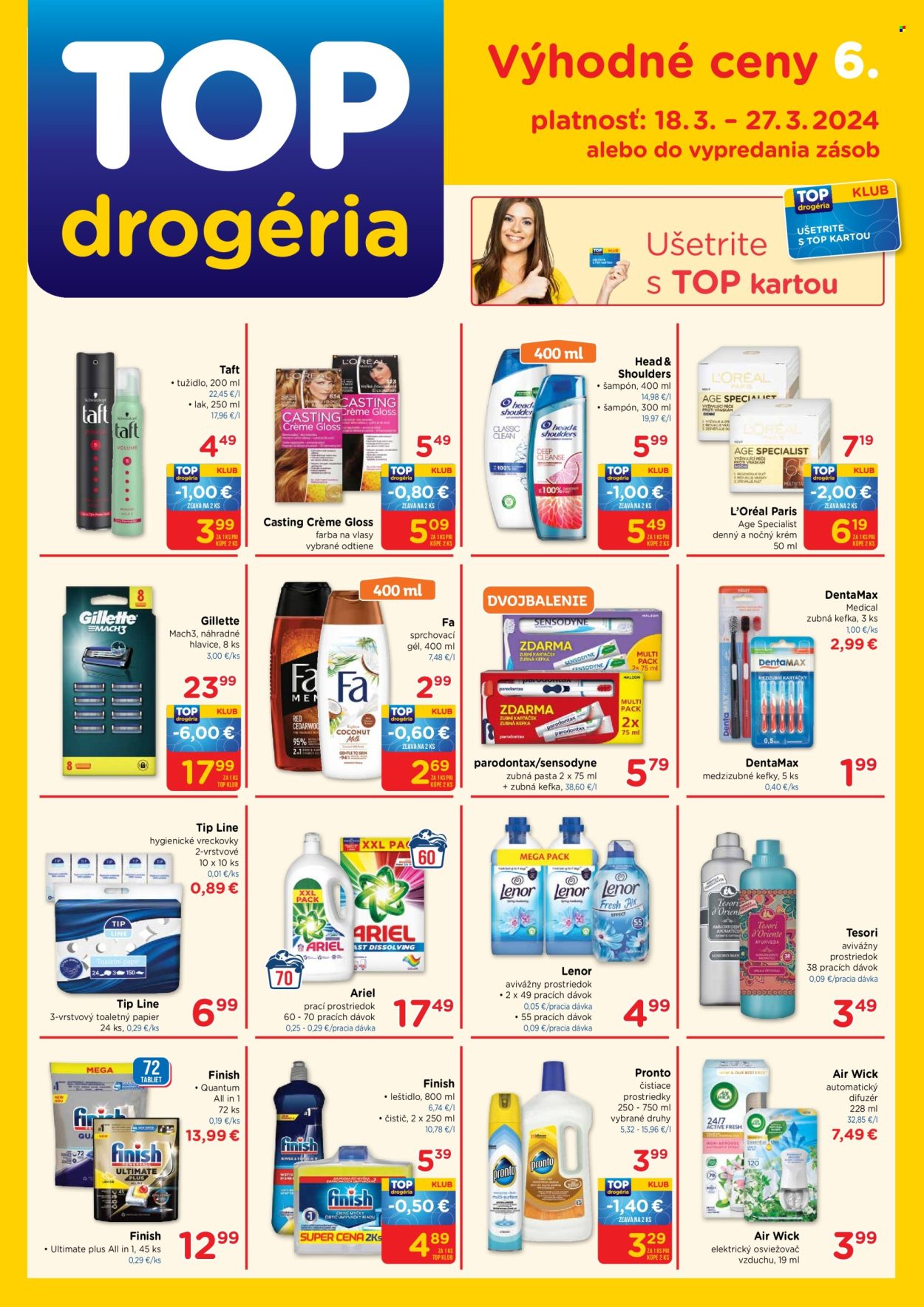 Leták TOP drogéria - 18.3.2024 - 27.3.2024. Strana 1