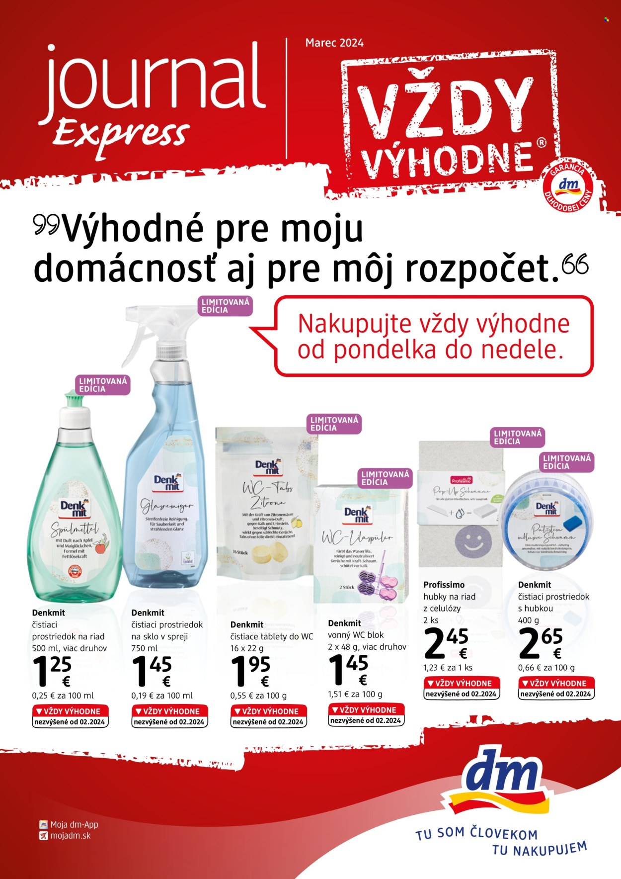 Leták dm drogerie - 1.3.2024 - 31.3.2024. Strana 1