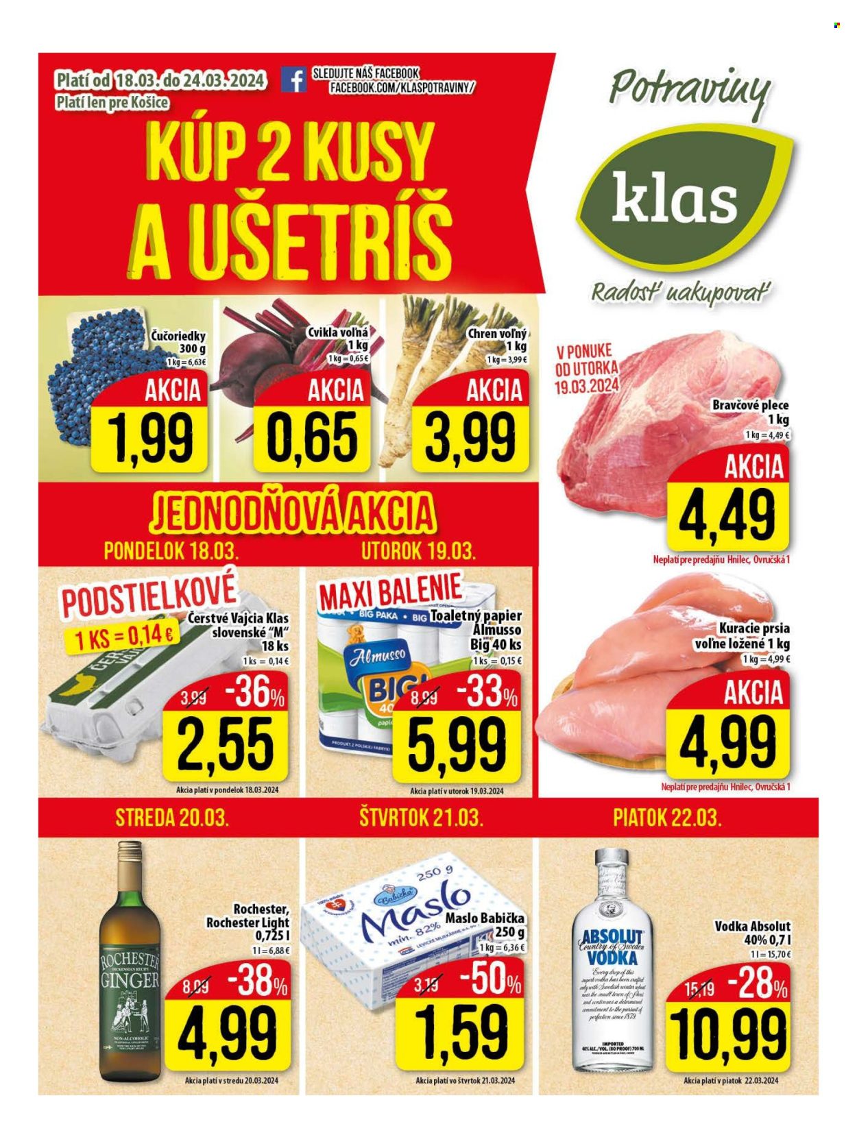 Leták Klas - 18.3.2024 - 24.3.2024. Strana 1