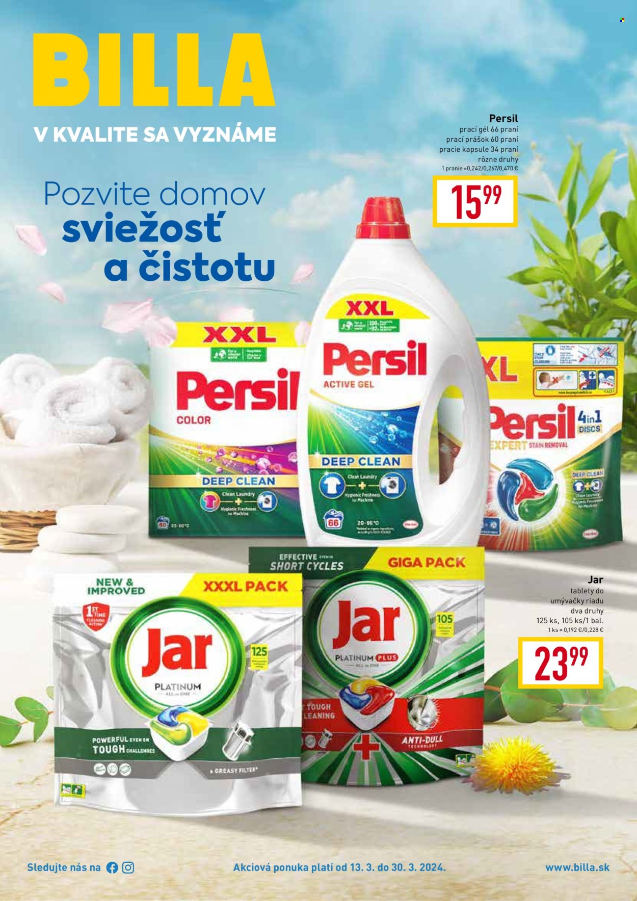 Leták Billa - 13.3.2024 - 30.3.2024. Strana 1