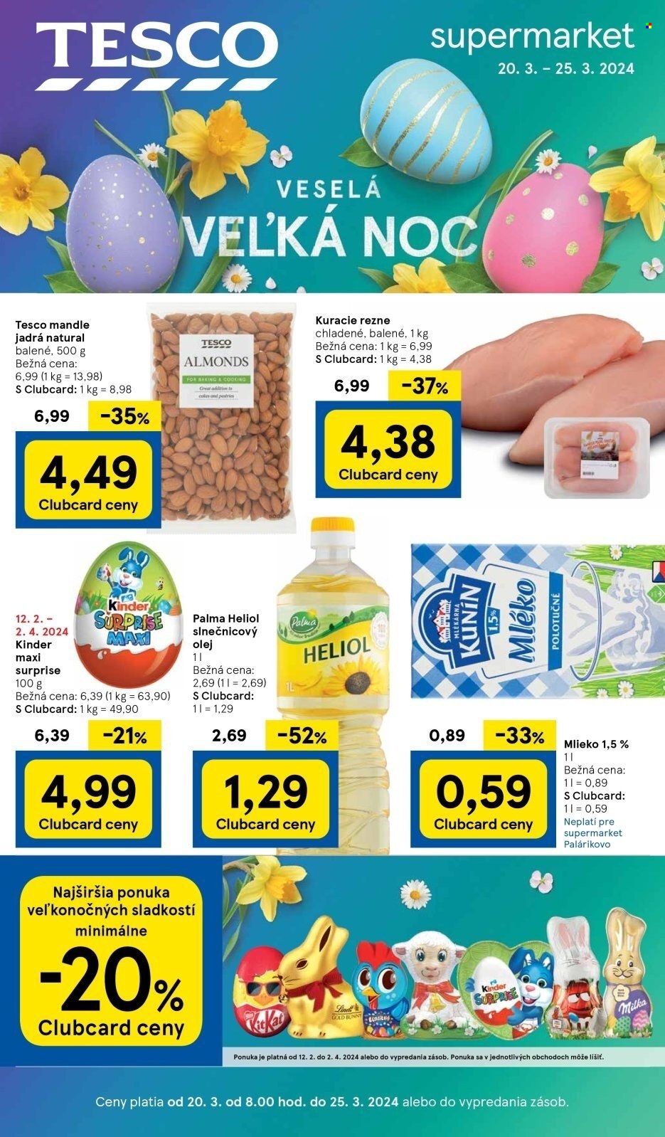 Leták TESCO supermarket - 20.3.2024 - 25.3.2024. Strana 1