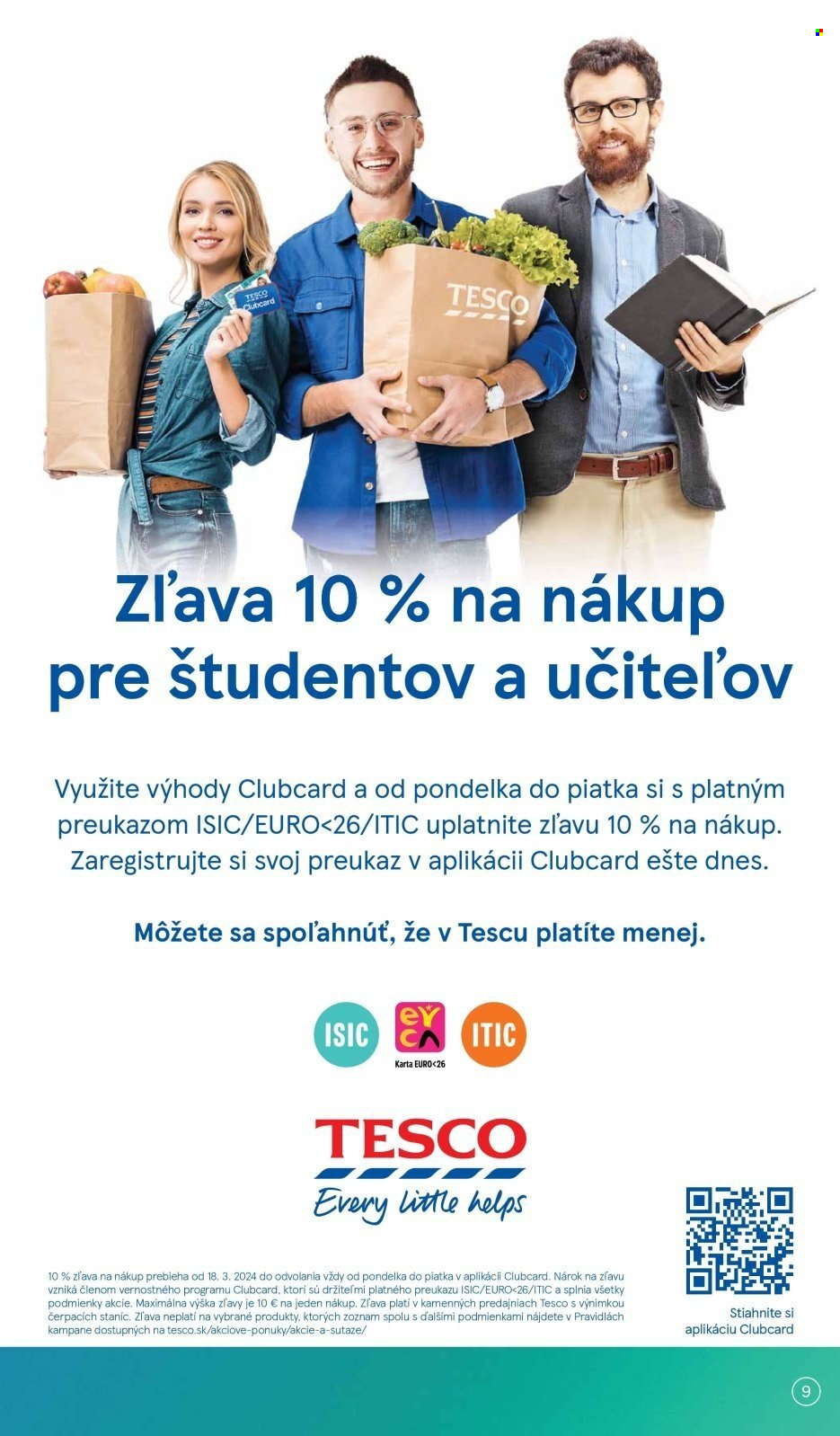 Leták TESCO supermarket - 20.3.2024 - 25.3.2024. Strana 9
