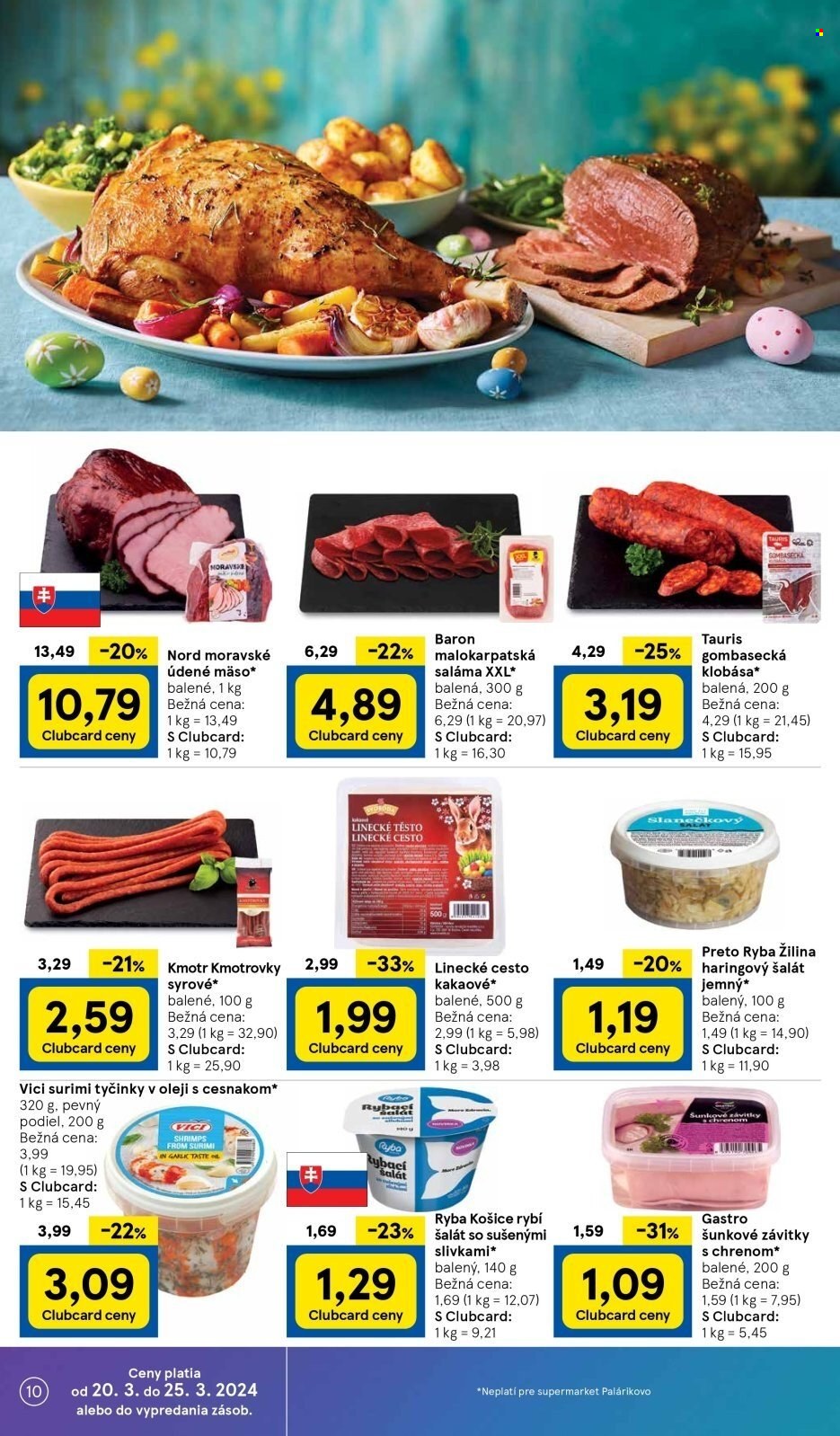 Leták TESCO supermarket - 20.3.2024 - 25.3.2024. Strana 10