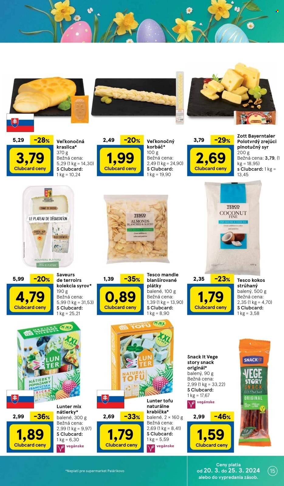 Leták TESCO supermarket - 20.3.2024 - 25.3.2024. Strana 15