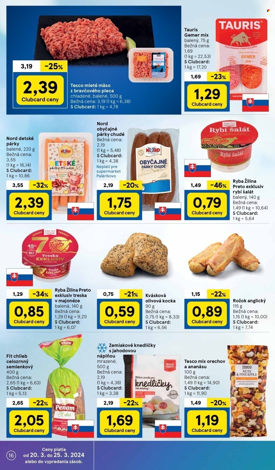 Leták TESCO supermarket - 20.3.2024 - 25.3.2024. Strana 16