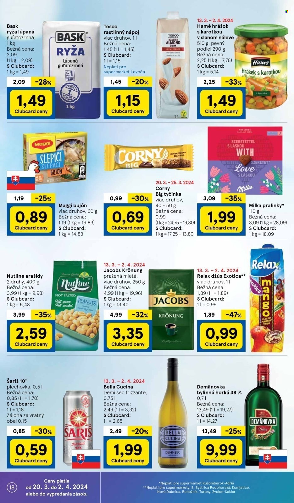 Leták TESCO supermarket - 20.3.2024 - 25.3.2024. Strana 18